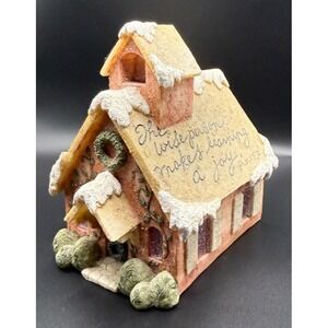 2002 Enesco Foundations Light-Up Church House Of Prayer Proverbs 15:2